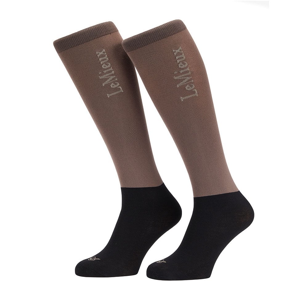 LeMieux LeMieux Competition Riding Sock (2 Pack) in Walnut