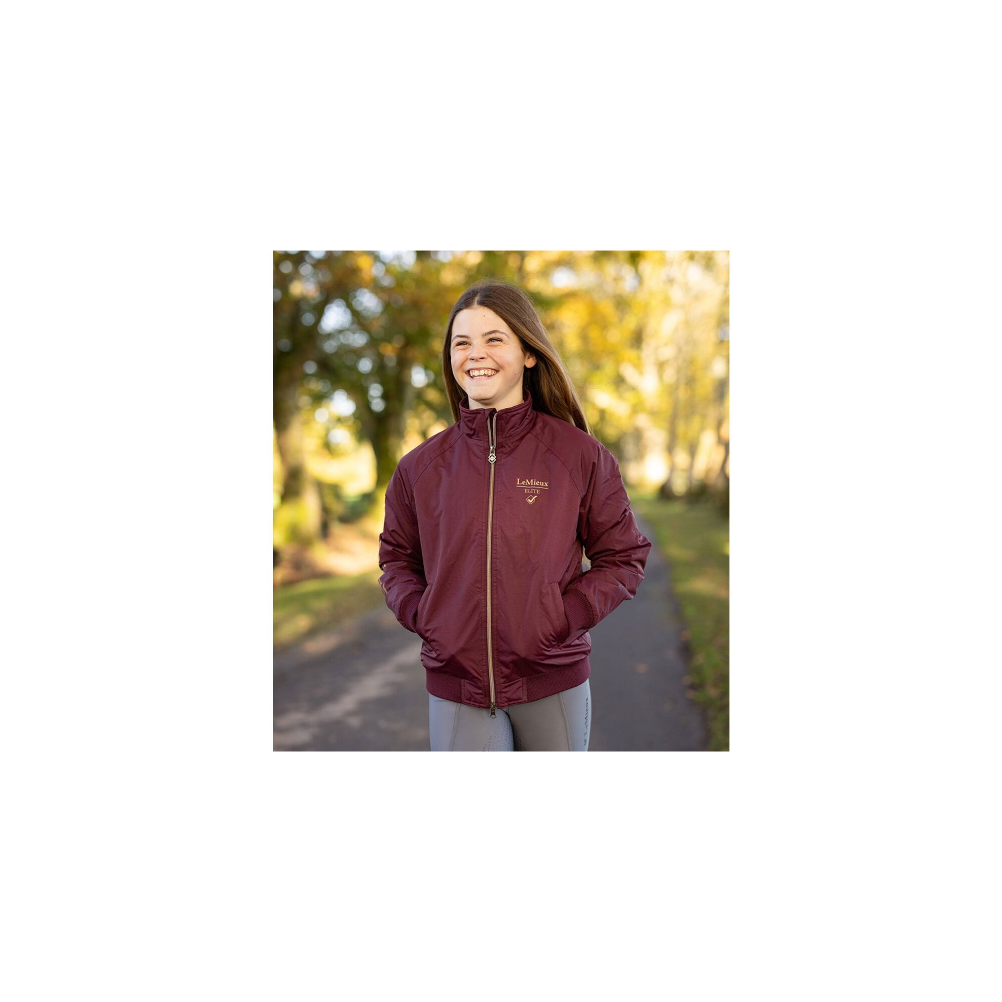 Veste Lemieux Elite Crew Bordeaux - Taille XS (6-8) - Portée Une Fois - Excellent état