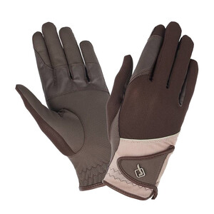 LeMieux LeMieux Pro Mesh Riding Gloves in Brown/Fern