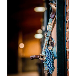 Horseware Horseware Signature Competition Headcollar in Brown/Blue Haze