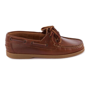 Le Chameau Le Chameau Galion Leather Deck Shoe in Chestnut