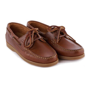Le Chameau Le Chameau Galion Leather Deck Shoe in Chestnut