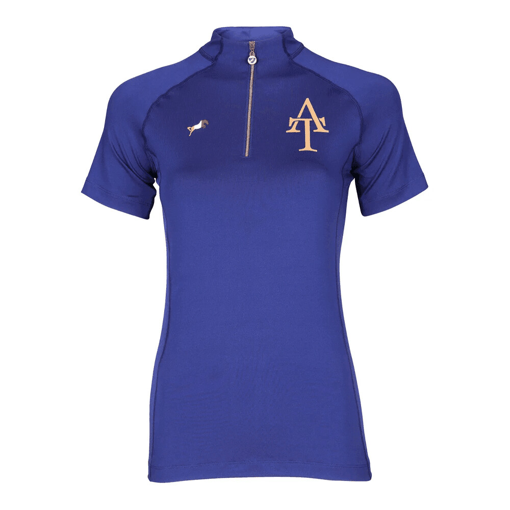 Shires Shires Aubrion Team Short Sleeve Base Layer Clearance in Navy