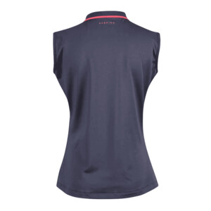 Shires Shires Aubrion Poise Sleeveless Young Rider Tech Polo Shirt in Navy