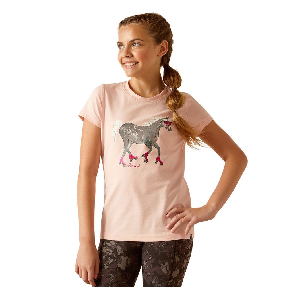 Ariat Ariat Youth Roller Pony T-Shirt in Blushing Rose