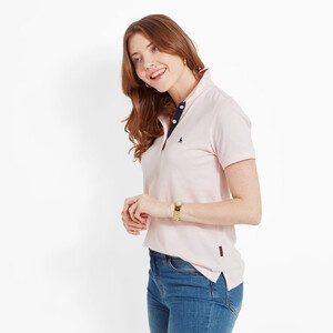 Schoffel Schoffel Ladies St Ives Polo Shirt in Pale Pink