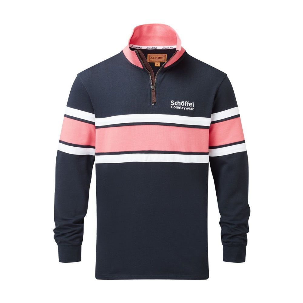 Schoffel Schoffel Exmouth Heritage 1/4 Zip Sweatshirt in Navy