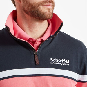 Schoffel Schoffel Exmouth Heritage 1/4 Zip Sweatshirt in Navy
