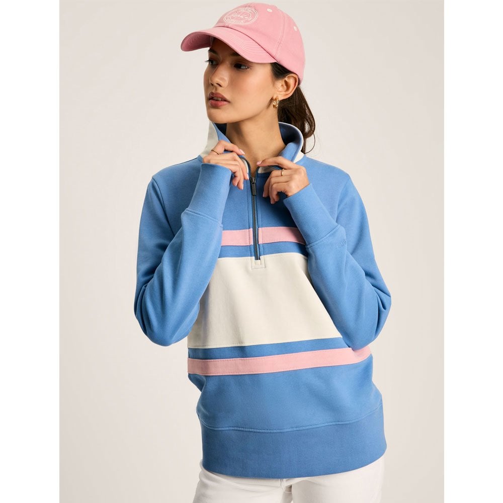 Joules Tadley 1/4 Zip Sweatshirt Blue