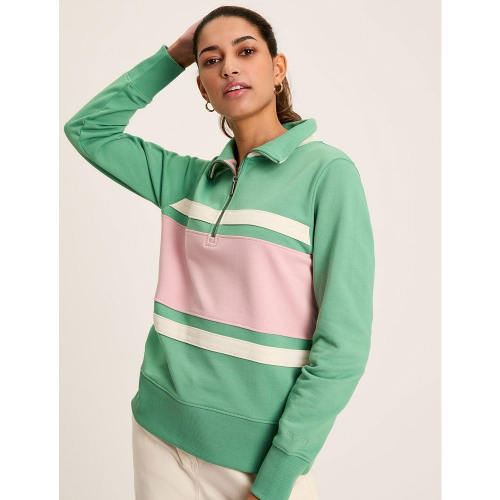 Joules Tadley 1/4 Zip Sweatshirt Green