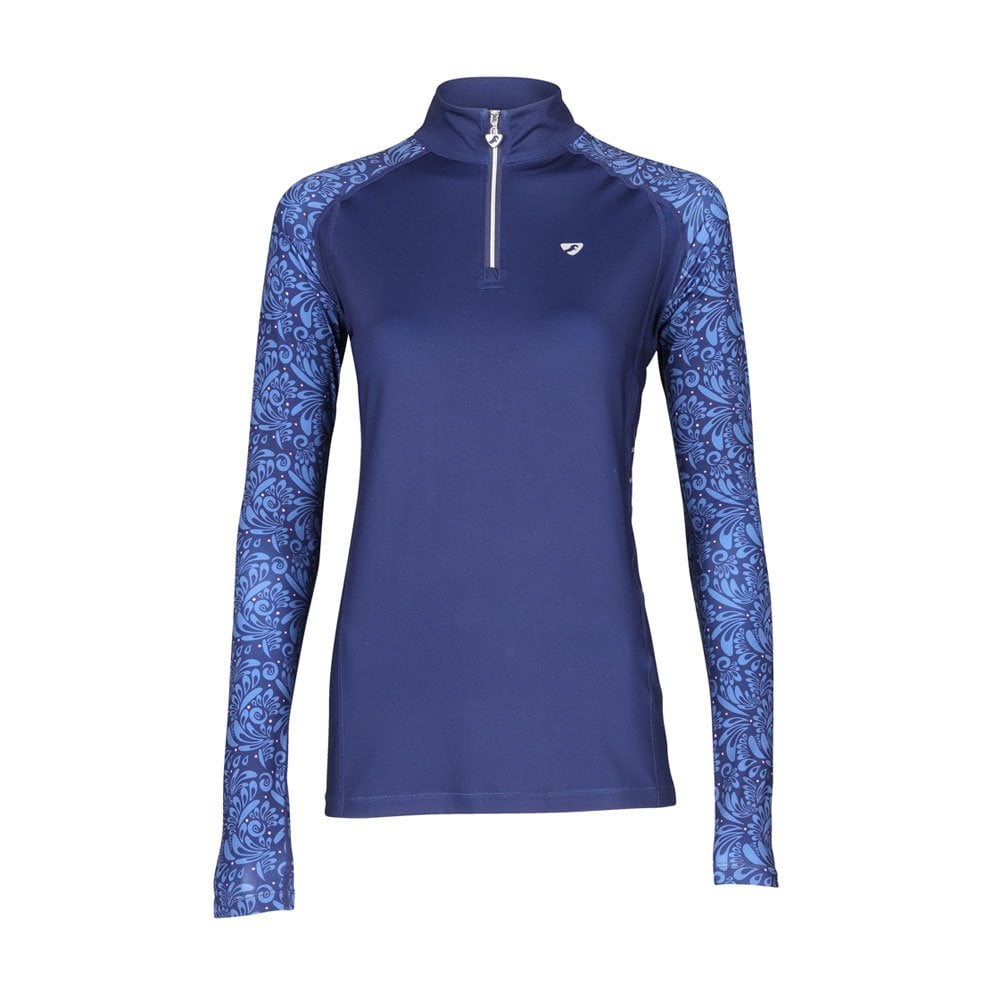 Shires Shires Aubrion Hyde Park Base Layer in Navy Paisley