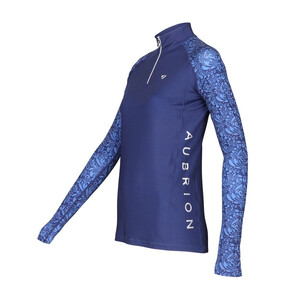 Shires Shires Aubrion Hyde Park Base Layer in Navy Paisley