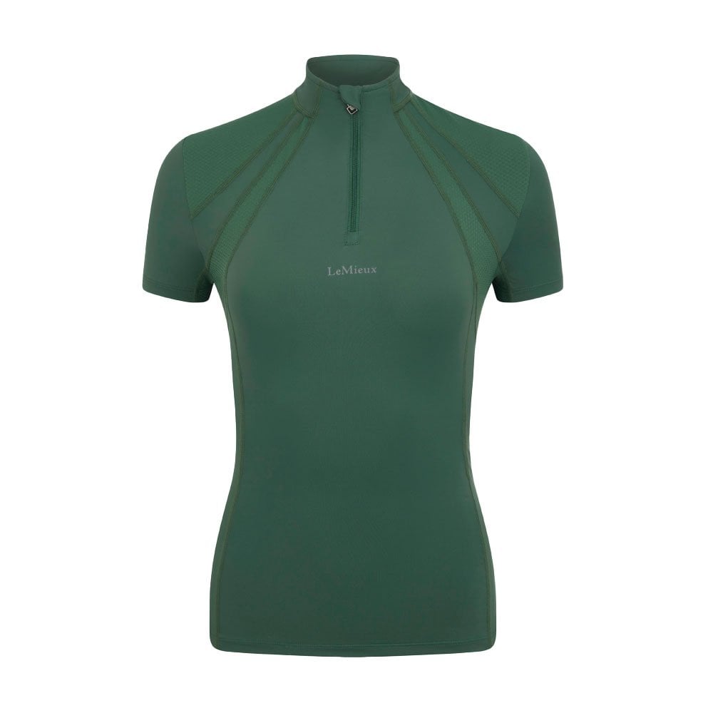LeMieux LeMieux Mia Mesh Short Sleeve Base Layer in Hunter Green