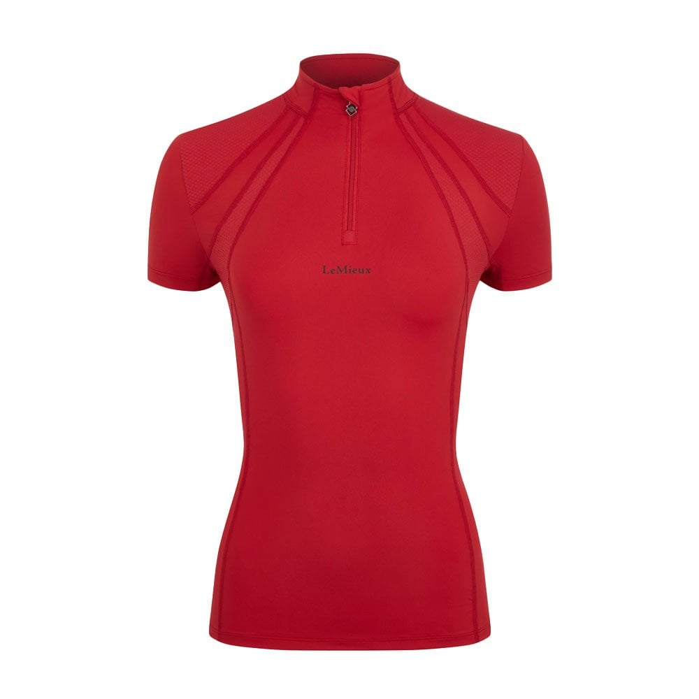 LeMieux LeMieux Mia Mesh Short Sleeve Base Layer in Chilli Red