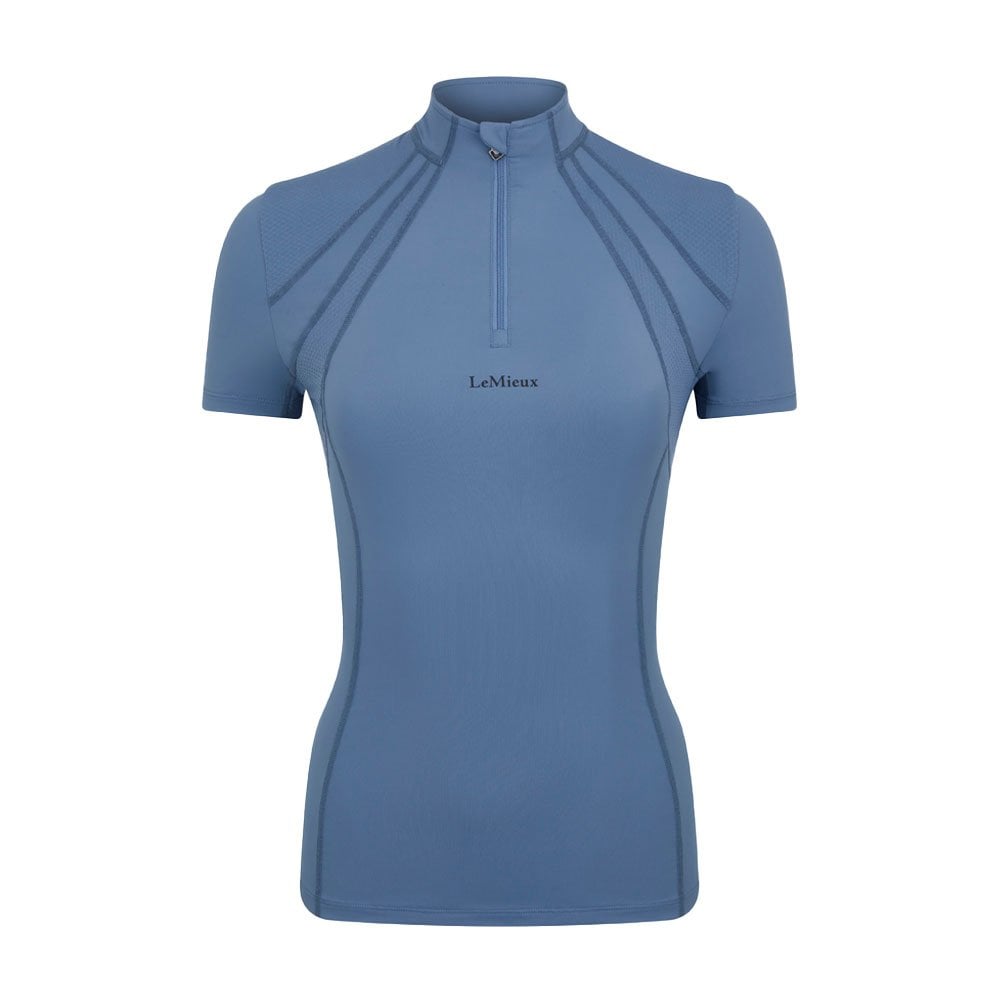LeMieux LeMieux Mia Mesh Short Sleeve Base Layer in Ice Blue