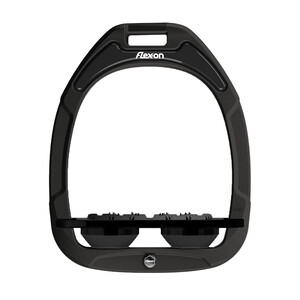 Flex-On Flex-On Green Composite Flat Ultra Grip Stirrups in Black/Black/Black