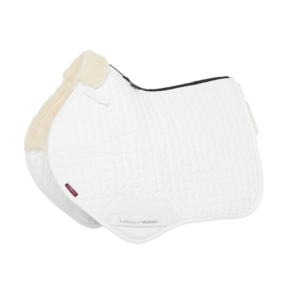 LeMieux LeMieux Merino+ Half Lined Close Contact Square in White/Natural