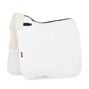 LeMieux LeMieux Merino+ Half Lined Dressage Square in White