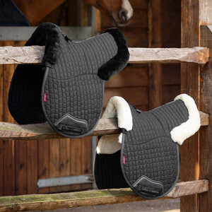 LeMieux LeMieux Merino+ Half Lined GP Numnah in Black/Natural