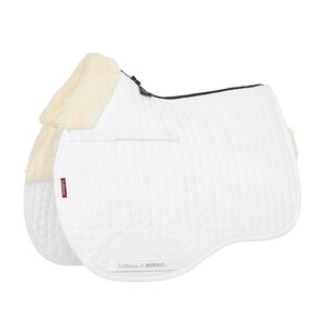 LeMieux LeMieux Merino+ Half Lined GP Square in White/Natural