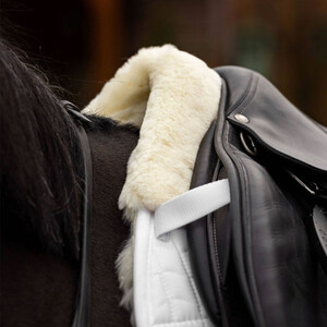 LeMieux LeMieux Merino+ Half Lined GP Square in White/Natural