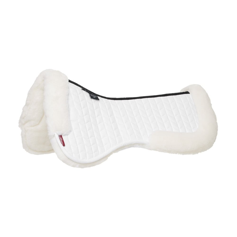 LeMieux LeMieux Merino+ Dressage Half Pad in White/White