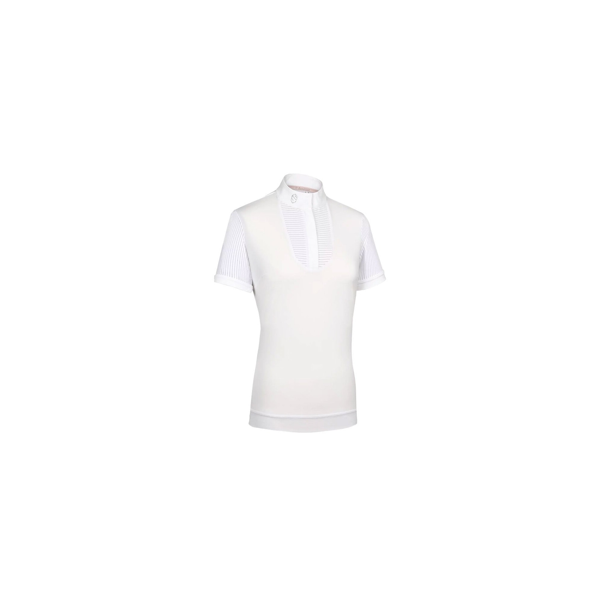 Chemise D'équitation Samshield Apolline Show – Gris Acier, Taille MOYEN, Neuve