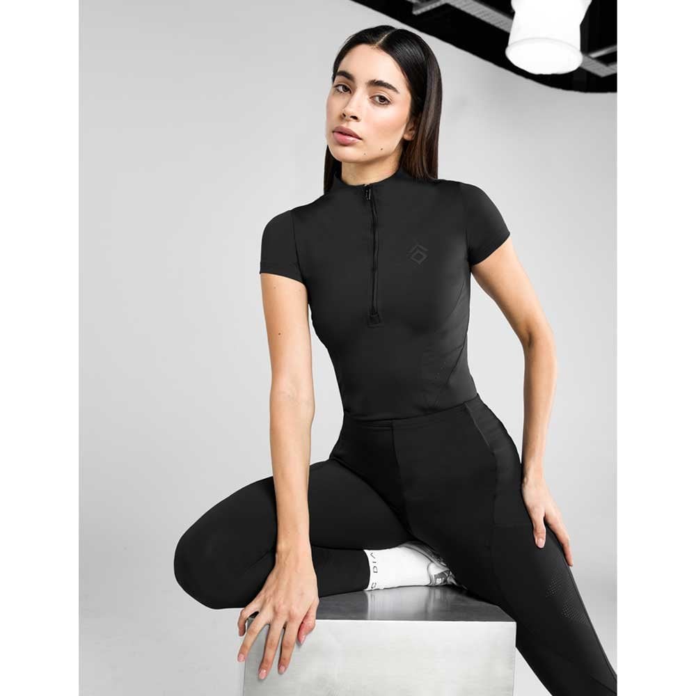 Aztec Diamond Core Short Sleeve Base Layer Black