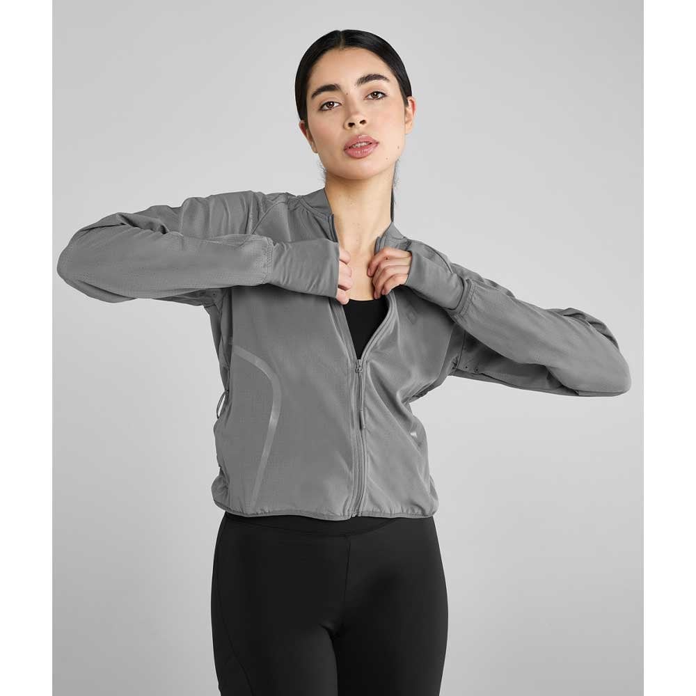 Aztec Diamond Mesh Jacket Grey