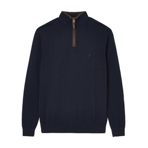 Joules Joules Mens Hillside Quarter Zip Jumper in Navy
