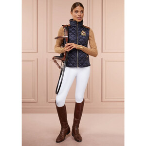Holland Cooper Holland Cooper Diamond Quilt Gilet in Ink Navy
