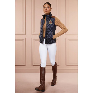 Holland Cooper Holland Cooper Diamond Quilt Gilet in Ink Navy