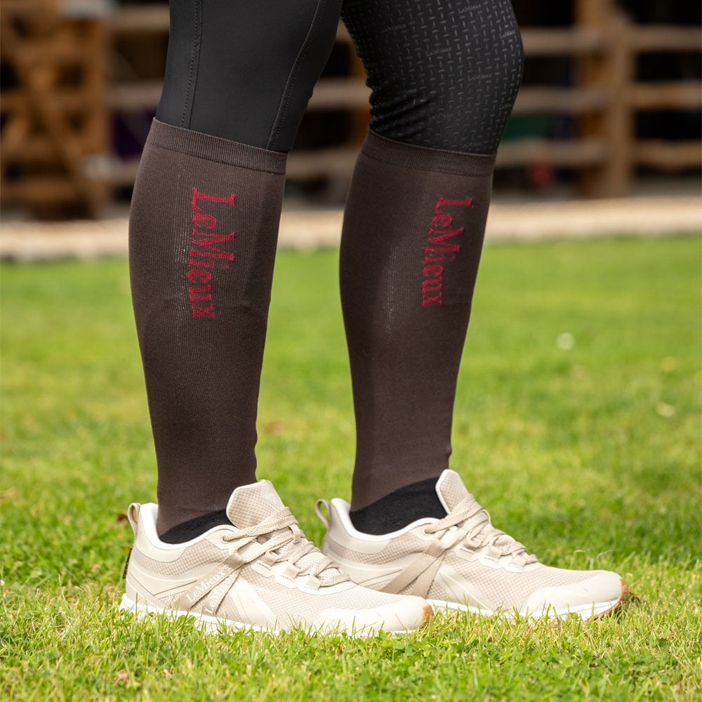 LeMieux Competition Riding Sock (2 Pack) Grey