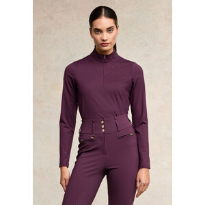 Holland Cooper Holland Cooper Crystal Training Base Layer in Aubergine