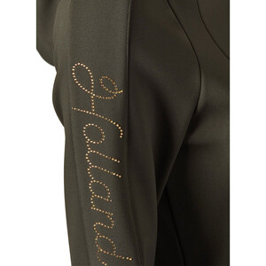 Holland Cooper Holland Cooper Crystal Training Zip Hoodie in Dark Olive
