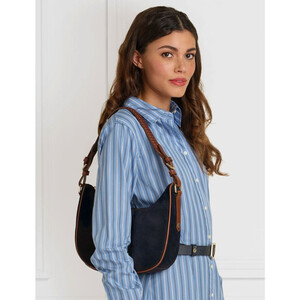 Fairfax & Favor Fairfax & Favor Tetbury Crescent Bag in Navy