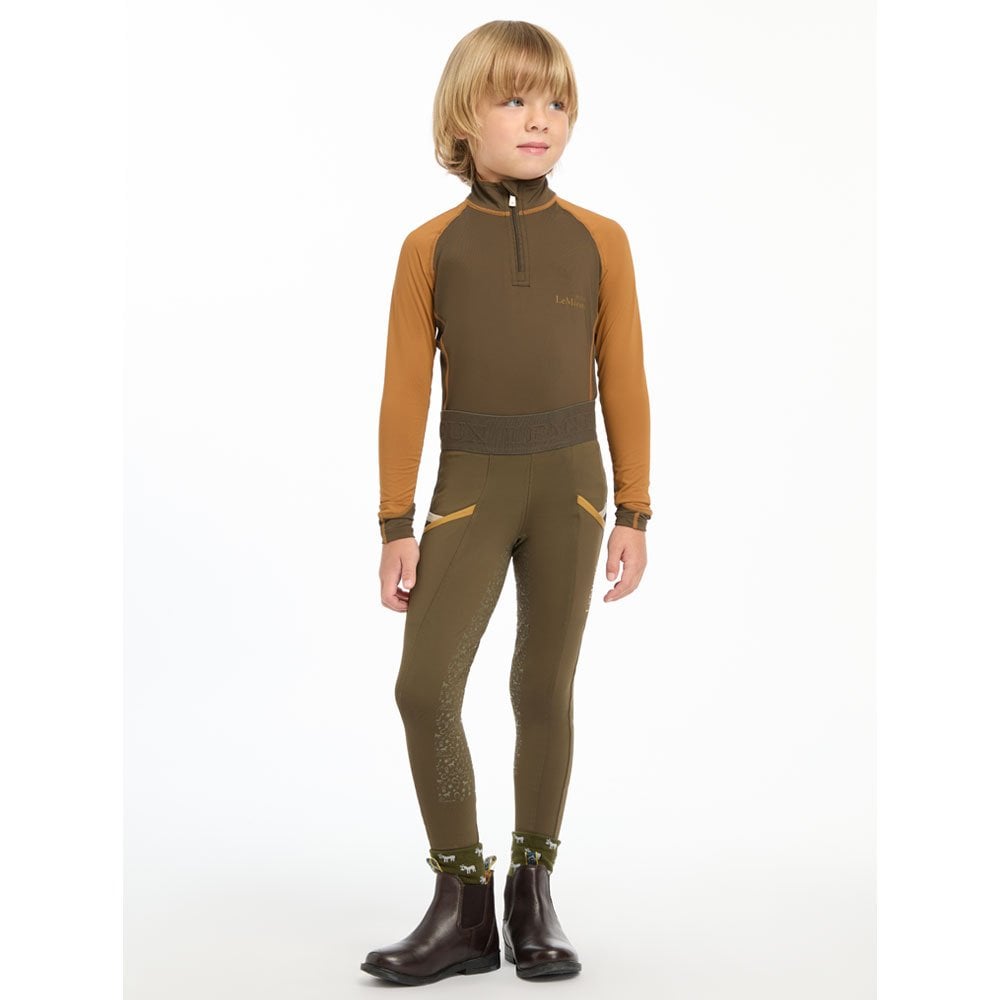 LeMieux Mini Riding Tights Green
