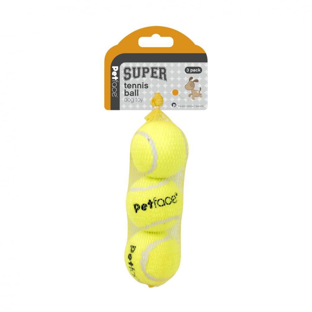 Petface Petface Super Tennis Balls 6cm (3 Pack) 