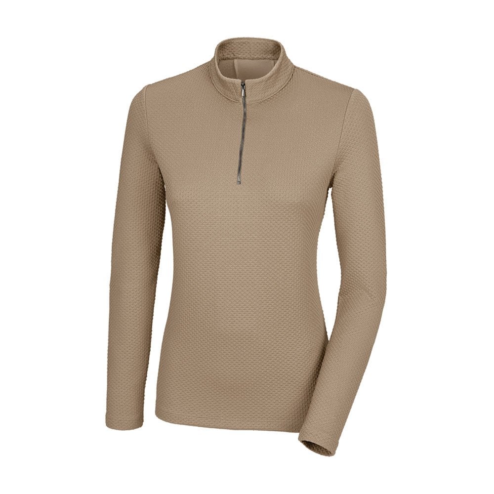 Pikeur Pikeur Sports 1/4 Zip Top (4271) in Taupe