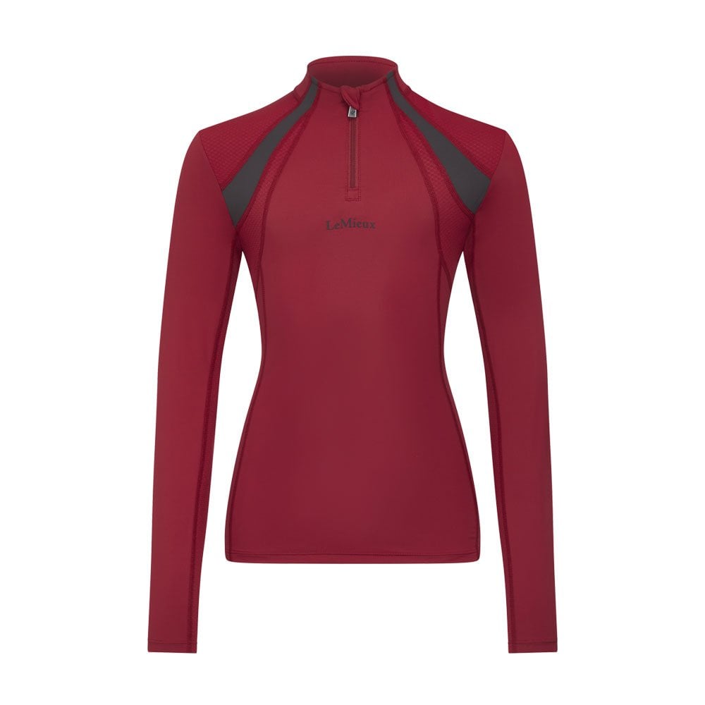 LeMieux Young Rider Mia Mesh Base Layer Red