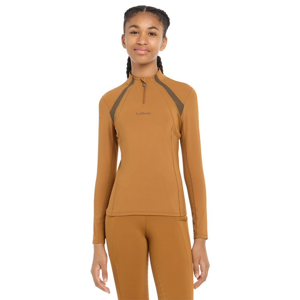 LeMieux Young Rider Mia Mesh Base Layer Gold