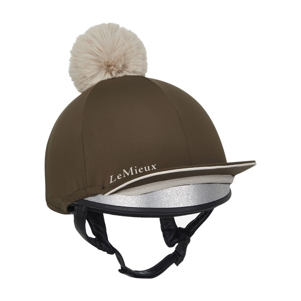 LeMieux Cappello Per Sella Pippa Seta - Colore Ember, Elastico 360° E Pompon Staccabile, Autunno/Inverno 2024