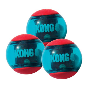 Kong Kong Squeezz Action Ball Red Medium (Pack of 3) 