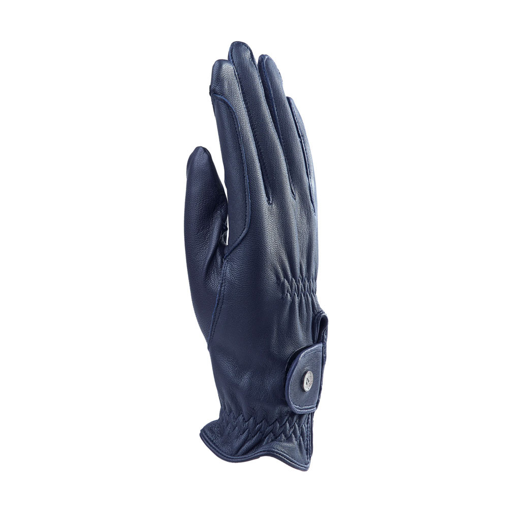 Shires Shires Aubrion Estade Leather Riding Gloves in Navy