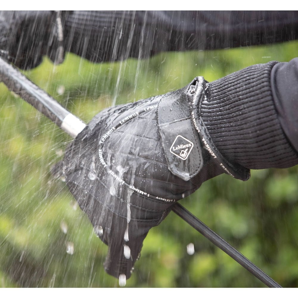 LeMieux Waterproof Lite Riding Glove Black