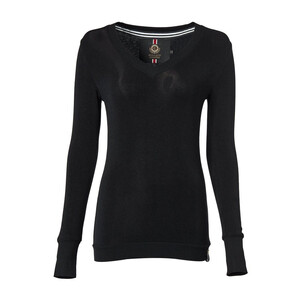 Holland Cooper Holland Cooper Soft Touch V-Neck Jumper in Black