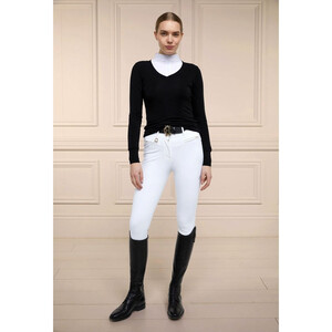 Holland Cooper Holland Cooper Soft Touch V-Neck Jumper in Black