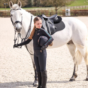 Shires Shires Aubrion Team Young Rider Winter Riding Tights in Black