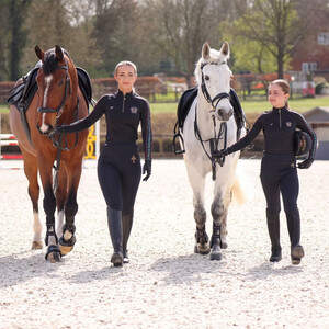 Shires Shires Aubrion Team Young Rider Winter Riding Tights in Black