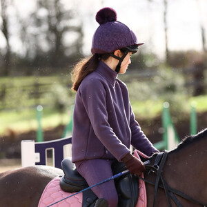 Shires Shires Aubrion Non-Stop Young Rider Riding Tights in Purple